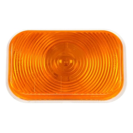 Truck-Lite Super 45, Incandescent, Yellow Rectangular, 1 Bulb, Front/Park/Turn, 12V, Pl-3 45202Y